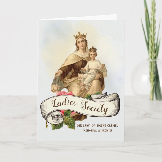 山カーメルスカプキュライエズカトリックヴィンテージ カード (正面)