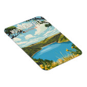 山ガンビアオーストラリア旅行芸術ヴィンテージ マグネット (右側)