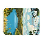 山ガンビアオーストラリア旅行芸術ヴィンテージ マグネット (横)