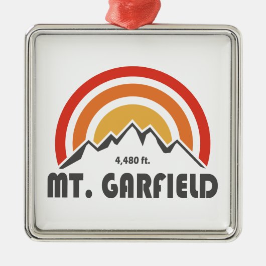 山ガーフィールドニューハンプシャー メタルオーナメント (正面)