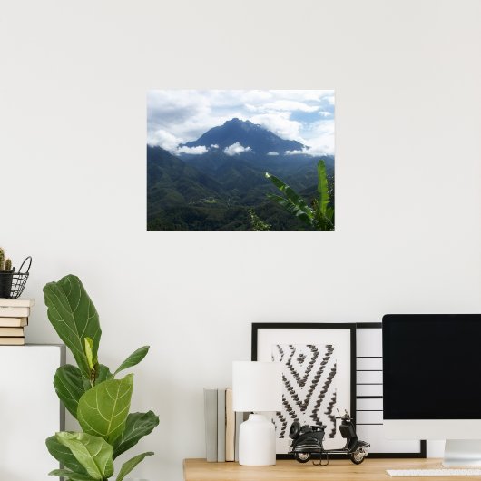 山キナバル ポスター (ホームオフィス)