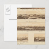 山キャリアーのパノラマの景色 ポストカード (正面/裏面)