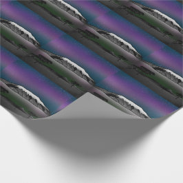 山キリマンジャロイラストレーション ラッピングペーパー