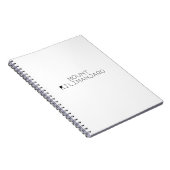 山キリマンジャロシンプルタイポグラフィ ノートブック (右側)