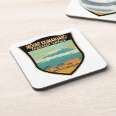 山キリマンジャロタンザニアアフリカヴィンテージ コースター (左側)