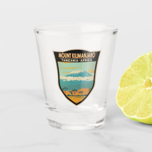 山キリマンジャロタンザニアアフリカヴィンテージ ショットグラス