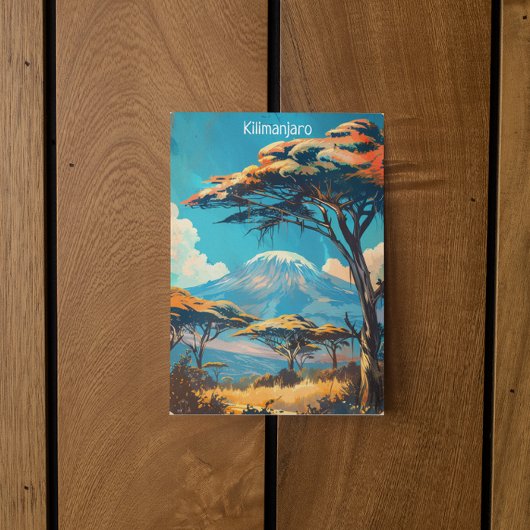 山キリマンジャロタンザニアヴィンテージ旅行 ポストカード
