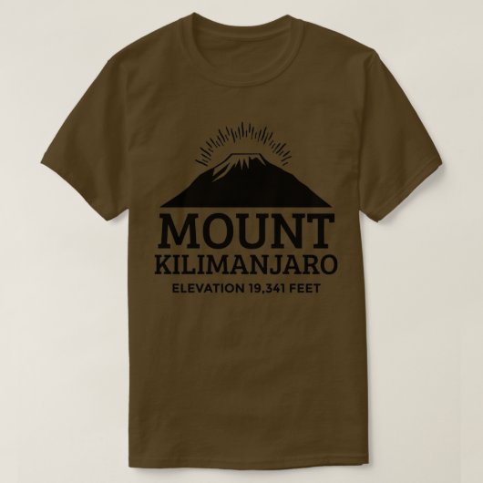 山キリマンジャロマウンテンロック登山探検隊 Tシャツ (デザイン正面)
