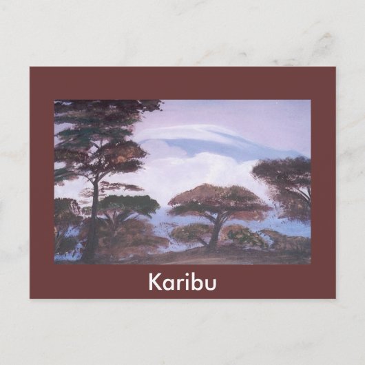 山キリマンジャロ東アフリカポストカード ポストカード (正面)