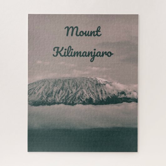 山キリマンジャロ雪山タンザニアアフリカ ジグソーパズル (縦)