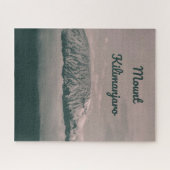 山キリマンジャロ雪山タンザニアアフリカ ジグソーパズル (横)