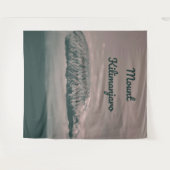 山キリマンジャロ雪火山（タンザニア・アフリカ） タペストリー (正面(横))