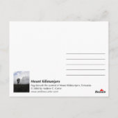 山キリマンジャロ(ポートレート) ポストカード (裏面)