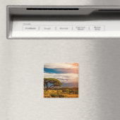 山キリマンジャロ | Amboseli，ケニア マグネット (インサイチュ (食洗機))