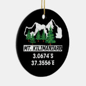 山キリマンジャロGPS座標 セラミックオーナメント (右)