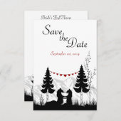 山クマたちからの結婚のお知らせ セーブザデート (正面/裏面)