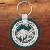 山グレイロックマサチューセッツ州ハイキングスキー旅行 キーホルダー (裏面)