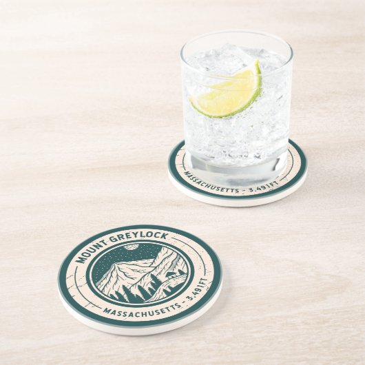 山グレイロックマサチューセッツ州ハイキングスキー旅行 コースター (側面)