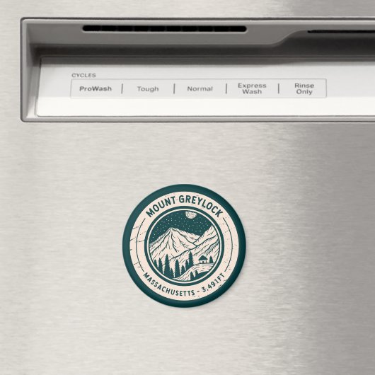 山グレイロックマサチューセッツ州ハイキングスキー旅行 マグネット (インサイチュ (食洗機))