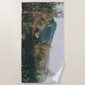 山ケブネカイゼへの道 – キルナ – スウェーデン ビーチタオル (正面)