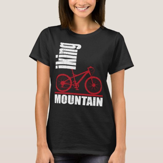 山サイクリングサイクリングサイクリング Tシャツ (正面)