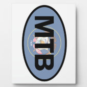 山サイクリングユタ州旗 フォトプラーク (正面)