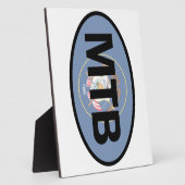 山サイクリングユタ州旗 フォトプラーク (側面)