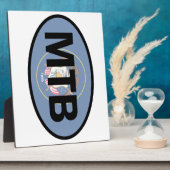 山サイクリングユタ州旗 フォトプラーク (側面)