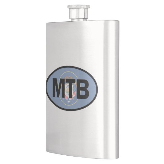 山サイクリングユタ州旗 フラスク (左)