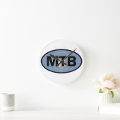 山サイクリングユタ州旗 ラウンド壁時計 (ホーム)