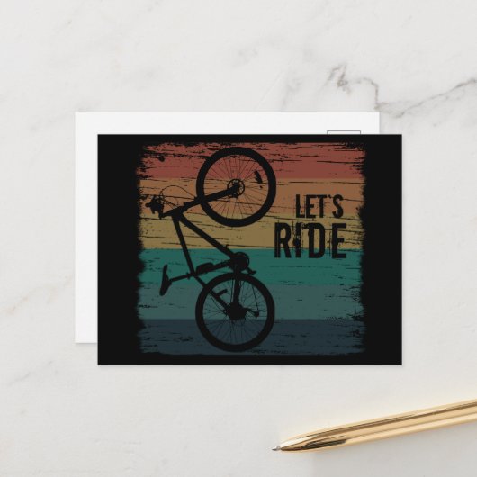 山サイクリングヴィンテージ シーズンポストカード (正面/裏面インサイチュ)