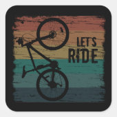 山サイクリングヴィンテージ スクエアシール (正面)