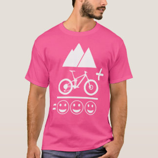山サイクリング恋人マウンテンズバイクハピネス Tシャツ