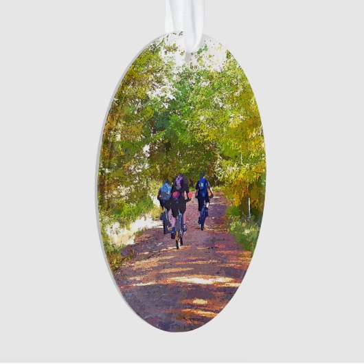 山サイクリング オーナメント (正面)