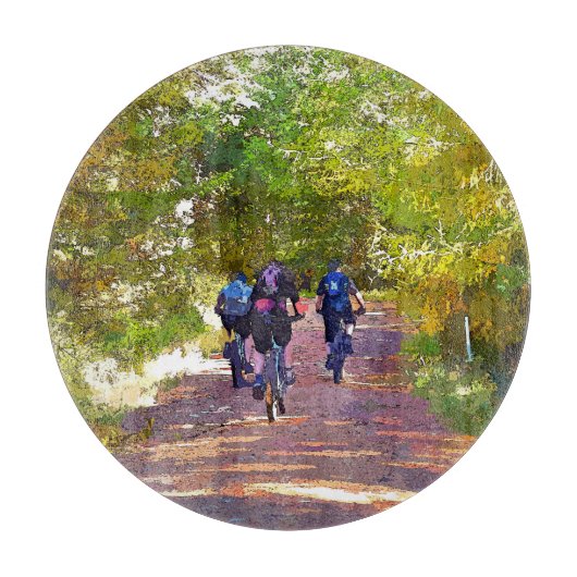 山サイクリング カッティングボード (正面)