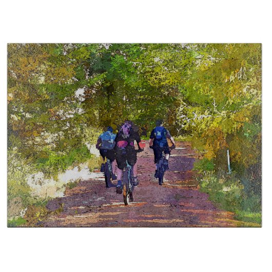 山サイクリング カッティングボード (正面)