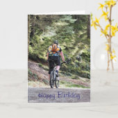 山サイクリング カード (黄色い花)