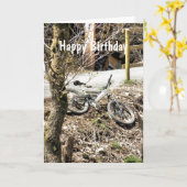 山サイクリング カード (黄色い花)