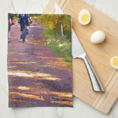 山サイクリング キッチンタオル (四つ折り)