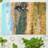 山サイクリング キッチンタオル (折り畳み)