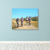 山サイクリング キャンバスプリント (インサイチュ (ウッドフロア))