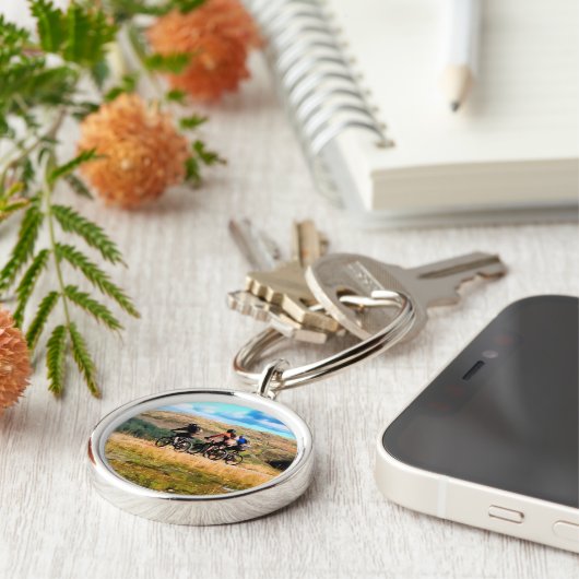 山サイクリング キーホルダー (側面)