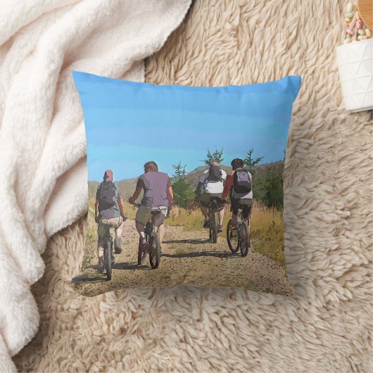 山サイクリング クッション (ブランケット)
