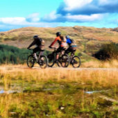 山サイクリング ゴルフボール