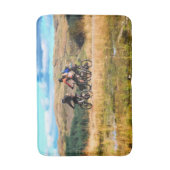山サイクリング バスマット (正面縦)