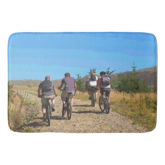 山サイクリング バスマット (正面)