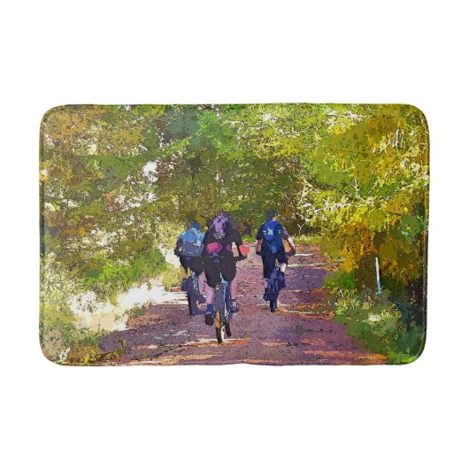 山サイクリング バスマット (正面)