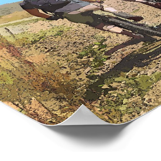 山サイクリング ポスター (角)