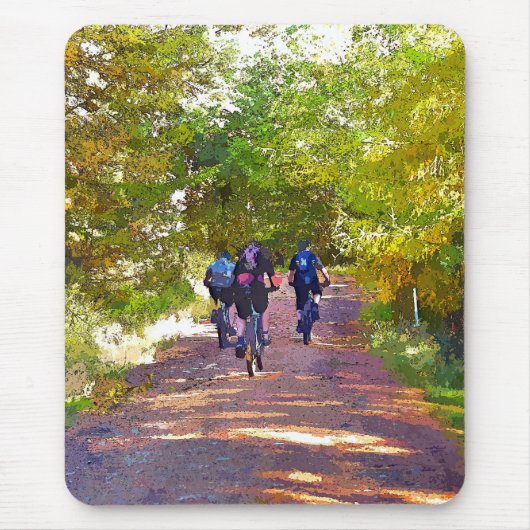 山サイクリング マウスパッド (正面)