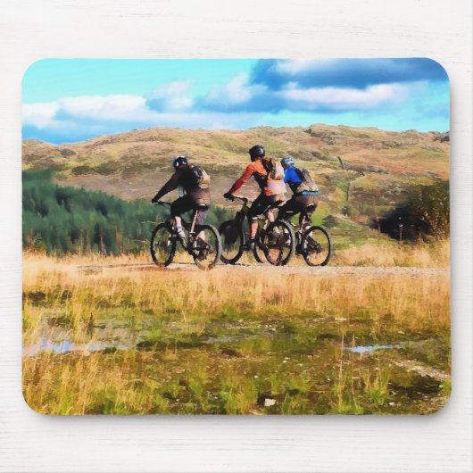 山サイクリング マウスパッド (正面)